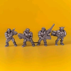 Vintage Toy Warriors Soldiers Robot Beasts Monsters Cyborgs Figurine 90s 4 pcs  - Picture 1 of 18
