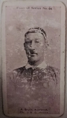 Football Series No. 61 - A. Bryce, Aberavon, Port Talbot - Will's Cigarette Card - Image 1 of 2