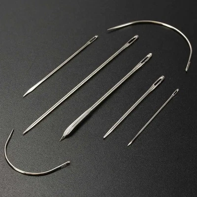 7 Stück Nähnadeln Nadelset gebogene Nadeln Polster Leder Nähnadel Nähen Nadel - Bild 1 von 4