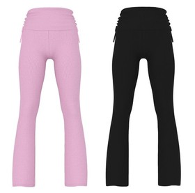 Victoria's Secret Pink Waﬄe Knit  Foldover Flare Pants NWT
