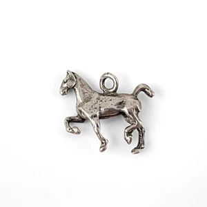 VINTAGE STERLING SILVER HORSE Running CHARM - Picture 1 of 5