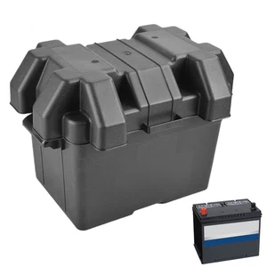 Caja de almacenamiento de baterías de alta resistencia almacenamiento de baterías automotrices barco RV marino - Imagen 1 de 12