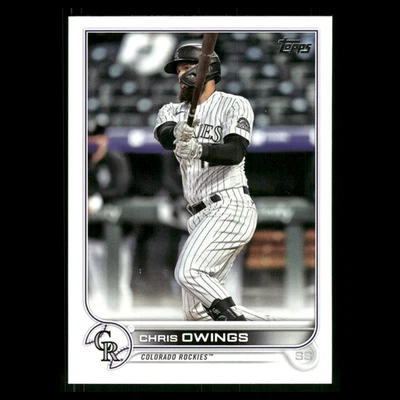 Chris Owings #462 2022 Topps Colorado Rockies Baseball Card MLB - Image 1 of 3