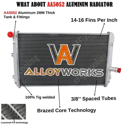 Aluminum Radiator For 2006-2014 Volkswagen Jetta 2010-13 Audi A3 Quattro 2.0 NEW - Imagem 1 de 4