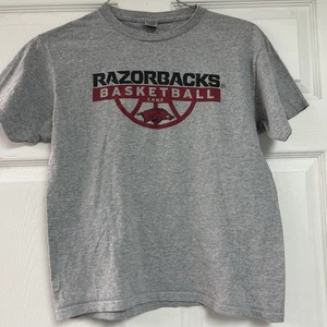 Gildan Arkansas Razorbacks Basketball Camp Kids Large Shirt - Picture 1 of 4