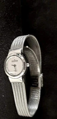 Skagen Denmark SKW2010 Womens Watch Silver Stainless Steel Mesh Band Untested - Image 1 of 4