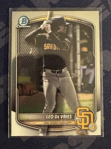2025 Bowman Chrome Prospect Leo De Vries #BCP-204 Padres - Picture 1 of 2