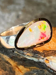 Edelopal Liebliche Farbpracht Ring in Silber mit teilvergoldeter Fassung - Bild 1 von 6