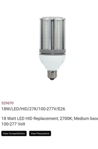 Satco Hi-Pro LED 18W/2700K S29670 - Picture 1 of 2