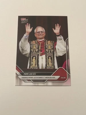 Papa Leão XIV - 2025 Topps NOW® - Cartão PAPA - Imagem 1 de 2