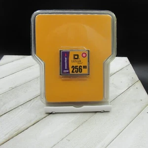 LEXAR Media CF Compact Flash Digital Memory Card 256MB 4x - Picture 1 of 3