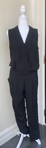 Kardashian Kollection Black Backless Jumpsuit 10 - Picture 1 of 2