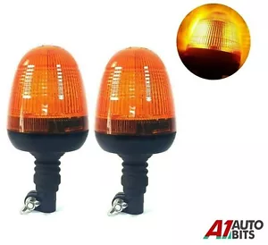 2x fari lampeggianti led per John Deere Massey Ferguson H 25 cm - Foto 1 di 9