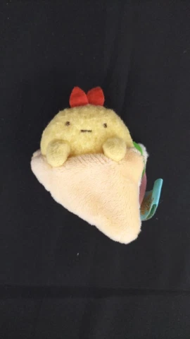 San-X Sumikko Gurashi 10Th Anniversary Glue Plush Cafe Shrimp Fry Tail Cover