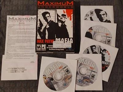MAX PAYNE / MAFIA Bundle: Maximum Underworld Big Box PC (Windows PC) 5 Disc Set - Image 1 of 4