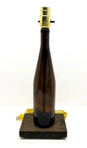 Plain Brown Bottle Table Desk LAMP Bar Lounge Decor Beer Bottle Party Light - Picture 1 of 4