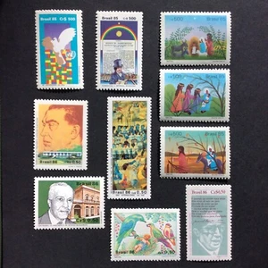 BroadviewStamps Brazil #2032-36, 2074-75, 2078, 2081, 2089.  MNH F-VF - Picture 1 of 1
