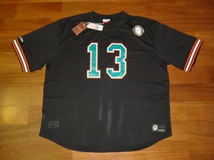Men's Dan Marino Mitchell & Ness Miami Dolphins Name & Number Mesh Jersey 5XLT - Picture 1 of 6