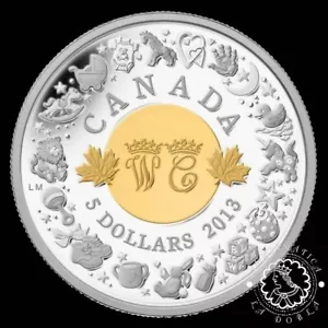 LADOBLA - 2013 - Estuche 5 Dollars Proof - Birth of the Royal Infant - CANADA - Foto 1 di 4