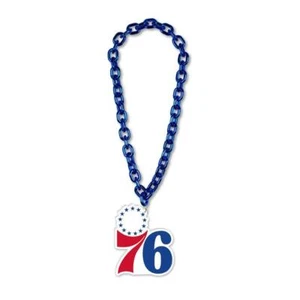 Philadelphia 76ers Big Chain Fan Necklace with Foam Logo [NEW] NBA Game Tailgate - Picture 1 of 1