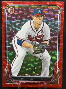 Chris Johnson 2014 Bowman Draft Picks & Prospects RED ICE /25 #9 Atlanta Braves - Picture 1 of 2