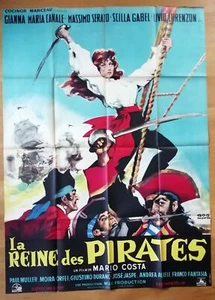 REINE DES PIRATES moira orfei affiche cinema originale '60 - Foto 1 di 1