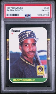 Donruss Barry Bonds #361 Pittsburgh Pirates 1987 PSA 6 RC - Imagen 1 de 1