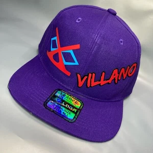 Villano Snapback Fit Adjustable Cap Hat Wrestling Lucha Libre Purple Red Color - Bild 1 von 9