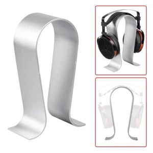 Universal Aluminum Headphone Earphone Headset Holder Desk Stand Hanger Silver - Picture 1 of 5