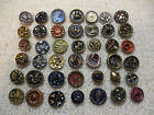 AWESOME LOT/ COLLECTIONOF 42 SMALL  ANTIQUE / VICTORIAN METAL BUTTONS