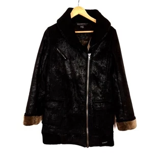 Abrigo mujer DESIGUAL talla 38 (M) negro chal cuello poliéster acrílico - Imagen 1 de 7