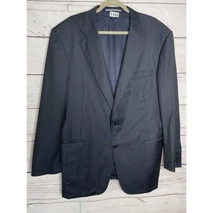 Hickey Freeman Loro Piana Tasmanian Super 130's Blazer Jacket Men Size 44R Gray - Picture 1 of 12