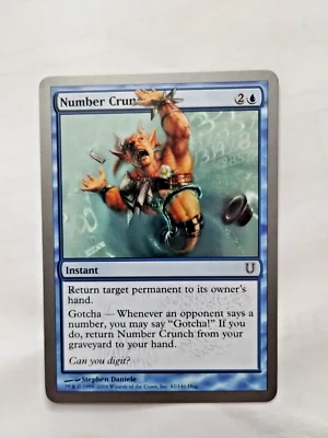 MTG Number Crunch Unhinged Regular Common - Uncirculated - Image 1 of 3