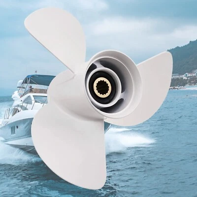 13 1/4 x 17 Aluminum Propeller for Yamaha 50 60 70 75 80HP RH 6E5-45945-01-00 - Image 1 of 3