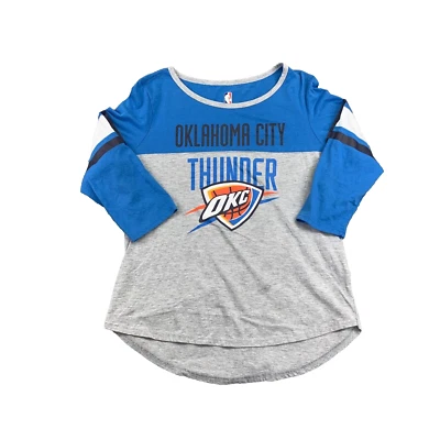 Camisa para mujer Oklahoma City Thunder XL multicolor raglán manga 3/4 suéter de la NBA Foto 1 de 4
