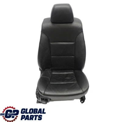 BMW 5 Series E60 E61 Black Leather Dakota Front Right O/S Seat Driver Side - Image 1 of 4