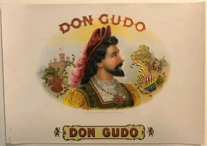 Vintage 1920's Don Gudo  Unused Original Cigar Box Label Specter Bros. Chicago - Picture 1 of 3