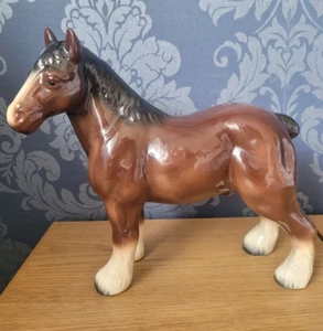 Vintage Beswick Style Shire Horse - Picture 1 of 12