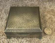 Tudric Pewter Made In England Liberty & Co Box Hammered Pewter Pine Tree Mark