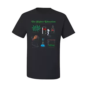 Camicia grafica uomo The Higher Education of Weed What I Really Learned in School - Foto 1 di 12