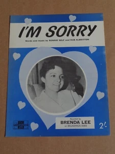 Brenda Lee - I'm Sorry sheet music - Picture 1 of 1