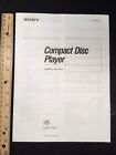 Sony Cdp-C705 Cd Player Original Owners Manual 22 Pages Cdpc705 A16