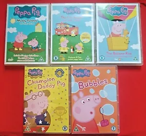 PEPPA PIG - DVD BUNDLE - ( 5 DVDS ) - REGION 2 - Picture 1 of 2