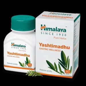 Yashtimadhu Tablets Himalaya 60 Tablets- Gastric Wellness Relieves Acidity - Picture 1 of 1
