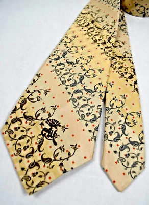 Corbata Cuello De Colección Años 50 60 Condesa Mara Country Paisley Floral Rayas Corbata 55" x 2.75" Foto 1 de 4