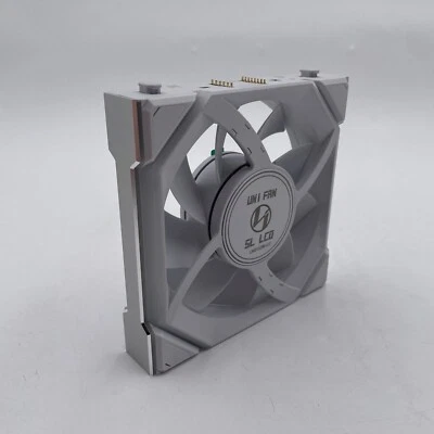 Lian Li UNI Fan SL LCD Wireless 120 ARGB PC Case Fan 12SLLCD1W1W White - Image 1 of 3