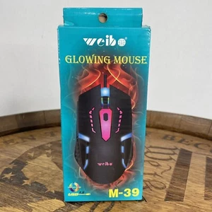 Mouse Weib RGB gaming USB gaming M-39 Mouse Ergonomic Design Adjustable DPI - Picture 1 of 8