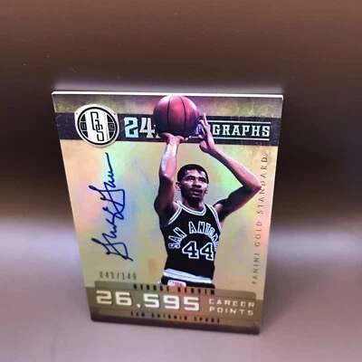2011-12 Panini Gold Standard George Gervin 24K Auto Autograph 043/149 Spurs - Image 1 of 2
