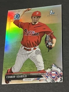 2017 Bowman Draft #BDC-77 Connor Seabold Chrome Refractor Karte - Bild 1 von 2