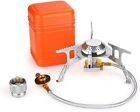 3700W Portable Backpacking Camping Gas Stove with Piezo Ignition, Burner, Case photo